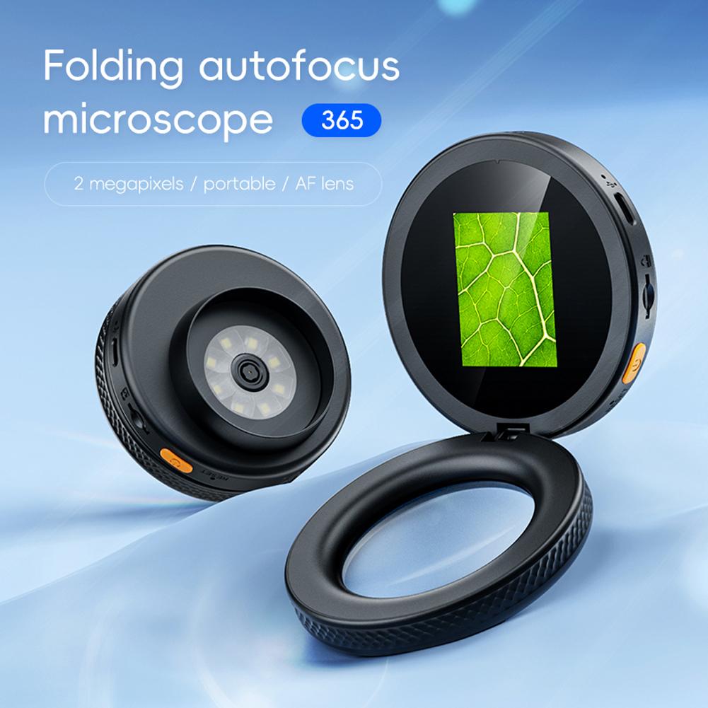 

500X Magnification Digital Microscope with 8 LED Portable Handheld Microscope HD Electronic Autofocus Magnifier for Home Office China Mainland