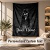 Wandteppich Benutzerdefinierter Name Text, Wandbehang Teppich Heimzimmer DekorDer Babadook