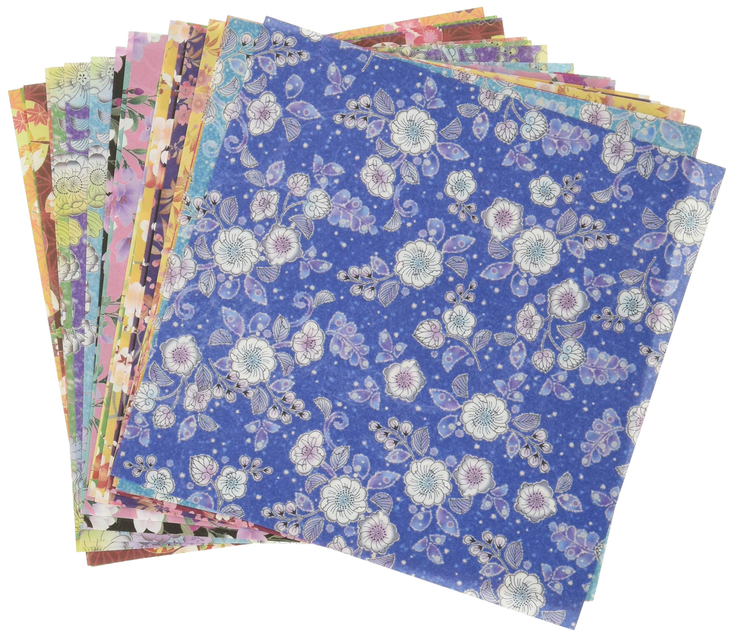 

Kamiiso Sansho Washi Chiyogami Hana type2 Kyo-yuzen