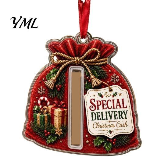 Graduation Money Gift Box Acrylic Butterfly Cash Ornament, Christmas Halloween Holder with Clear Rolled Bill Storage Container Compartment,