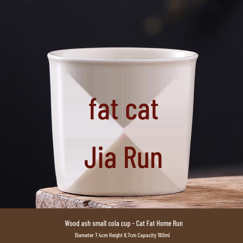 Cross-Border Ceramic Ash Ink Wash Landscape Tea Cup - Custom Logo