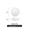 Irregular Transparent Glass Serving Plate