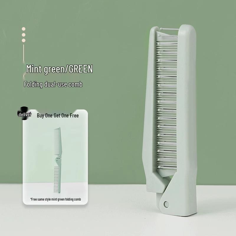 Mini Portable Folding Comb for Women, Girls & Children - Fine Teeth for Braiding & Bangs