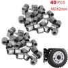 40 Stück Edelstahl M2X2mm Sechskant-Radnabenmutter für 1/14 Tamiya Traktorkipper