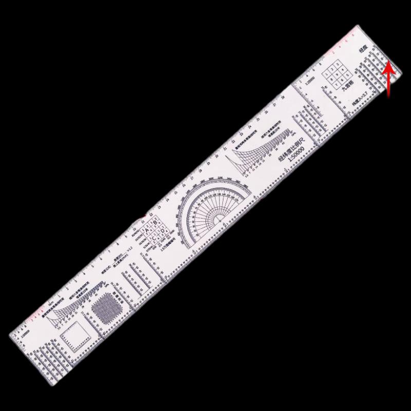 Professional Topographic Map Coordinate Ruler