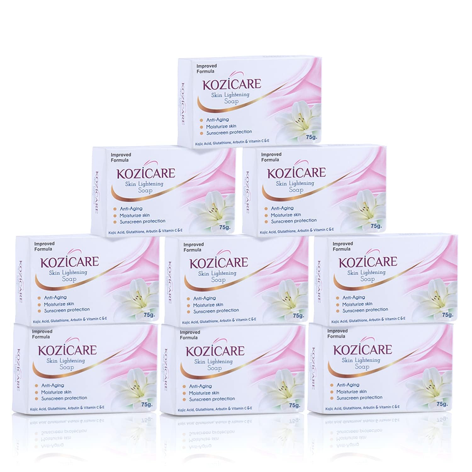 Kozicare Kojic Acid Soap & Glutathione Soap | Bathing Soaps | Bath Soap for Men & Women | Soaps for Bath | TFM Grade 1 Soap | Moisturize Skin | Fades
