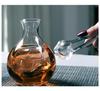 Glass Sake Carafe with Ice Pocket, 200cc, Dishwasher Safe
