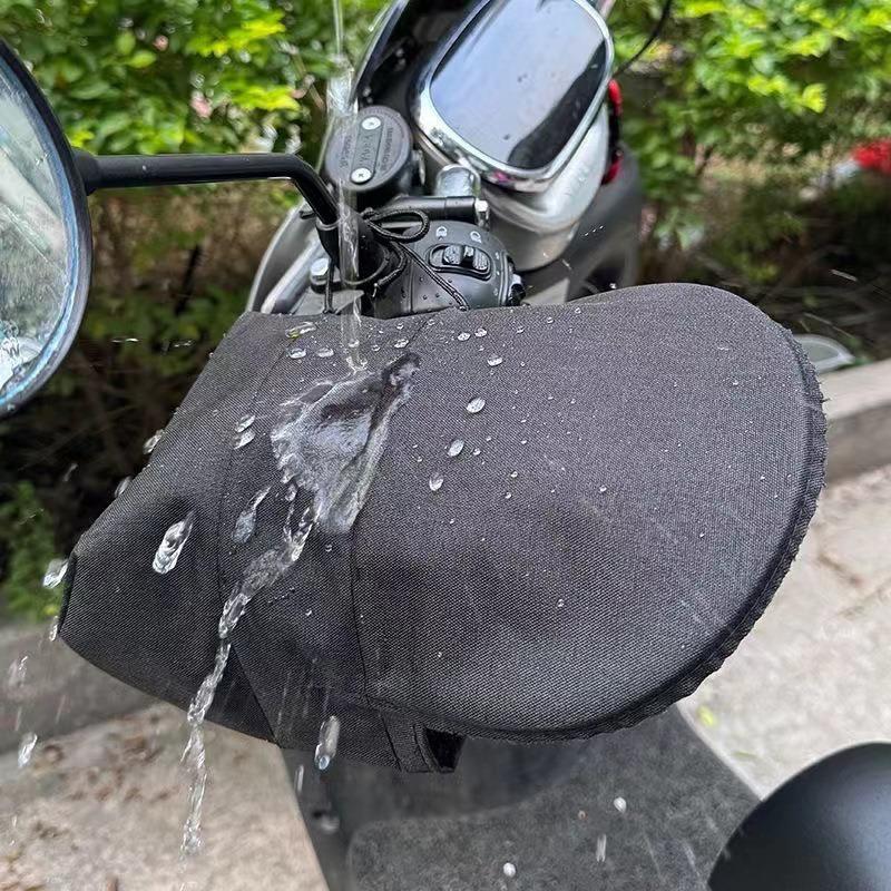 

Summer Motorcycle Handlebar Sunshade Windproof Cover and Riding Gloves, Sun-protective and Breathable,Universal Handlebar Covers