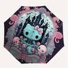 Hello Kitty,Gothic Kawaii Automatic Folding Umbrella-Simple 8-Rib Design, Bright Cartoon Pattern, Durable Iron Frame, Suitable For Travel, O