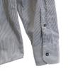 Gucci Made In Italy Striped Pattern Long Sleeve Cotton Shirt 40 Gray Men's Used