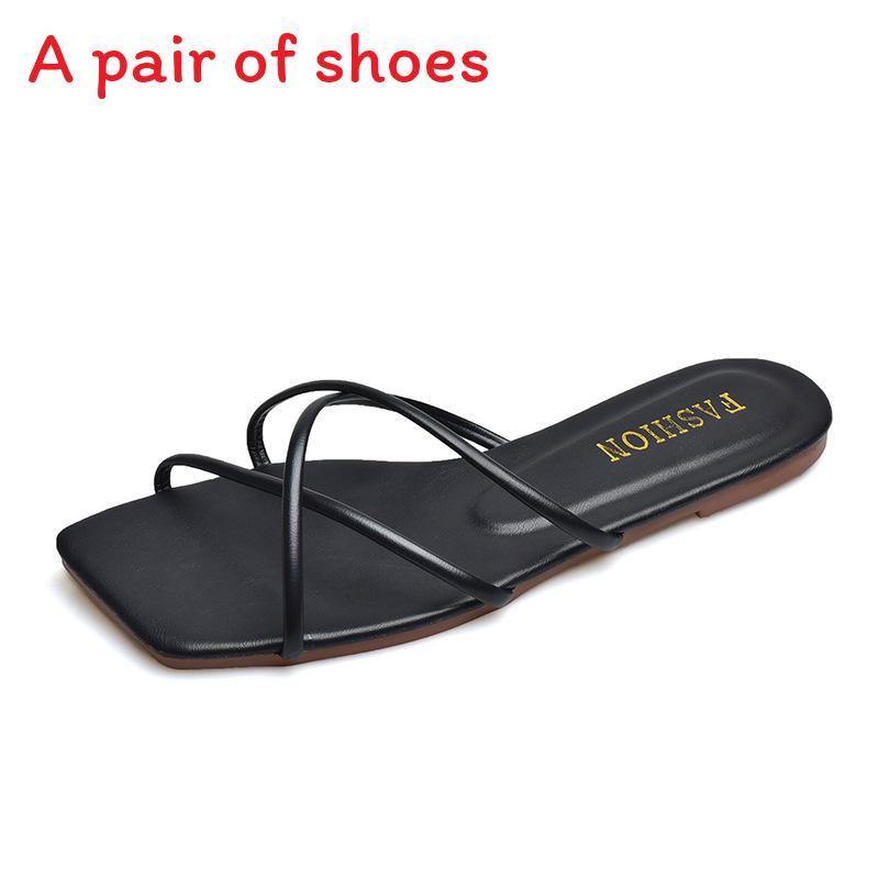 Summer Flat Sandals For Women With Breathable Pu Material For Casual Daily Wear