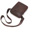 Men'S Genuine Leather Shoulder Bag Crazy Horse Leather Messenger Bag First Layer Cowhide Flip Shoulder Bag Casual Bag