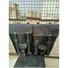 Combo Black Leather Motorcycle Two Saddle Bag Swing Arm Free Tool Pouch