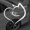 Cats Hearts  Sticker,Cute Car Body Window Bumper Vinyl Decal,For Cars, Trucks, Walls, Laptops, Windows, Motorcycles, Bumpers