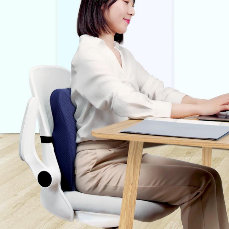 Memory Foam Lumbar Support Cushion For Chair Car Seat Office Home Ergonomically Designed Relieve Back Discomfort