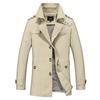 Frühling und Herbst Herren Freizeitjacke Mittellange Windjacke Plus Size Mantel