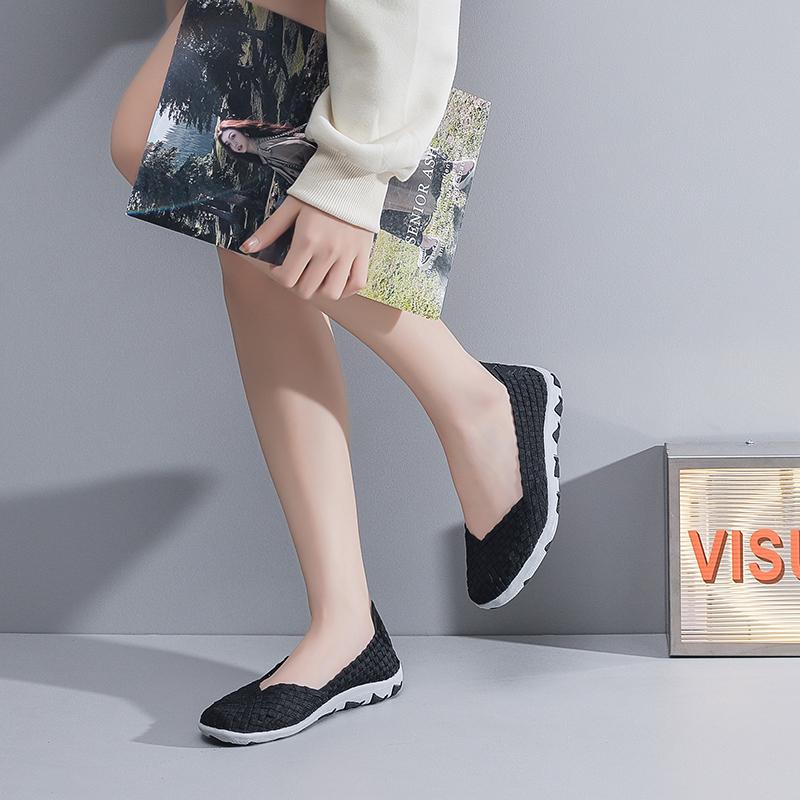 Summer Women Sneakers Comfort Casual Nurse Plus Size Flats Loafers Soft Beach Walking Sports Shoes Lightweight Slip On