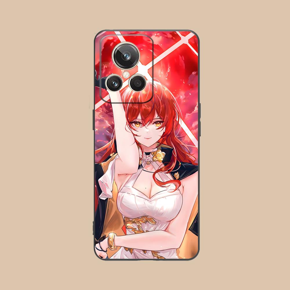 HSR Himeko Matte TPU Mobile Phone Case for Realme GT 8 Neo Pro C75 73 71 C67 65 C55 53 C35 31 C20 15 Colorful Cover