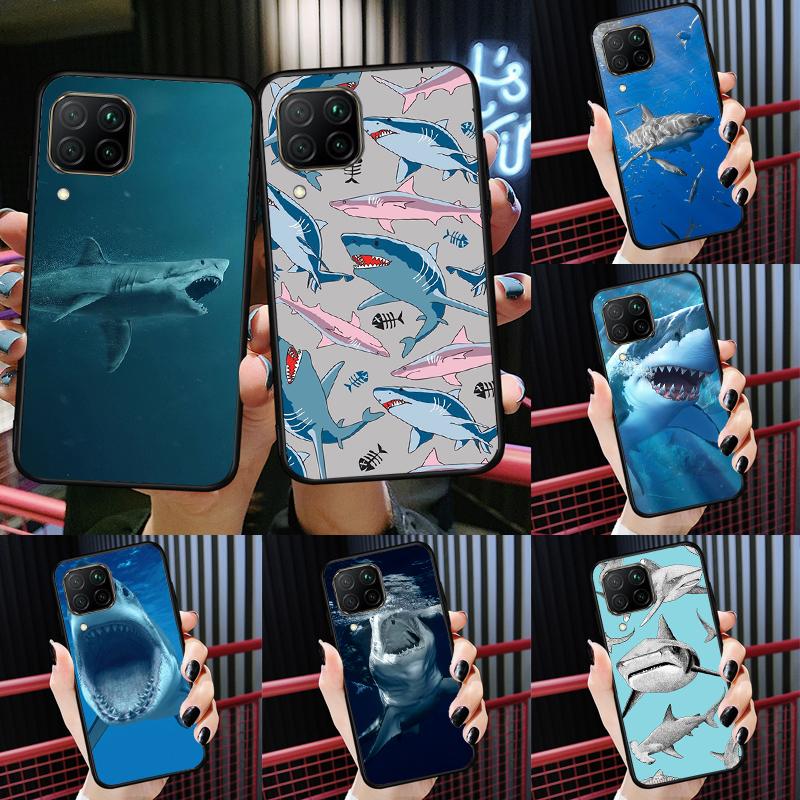 Ferocious Shark Animal For Huawei Nova 12i 12s 11i 8i Y91 Y60 Y70 Y72 Y90 Y61 9 10 SE P20 P40 Lite P30 P60 Pro Case