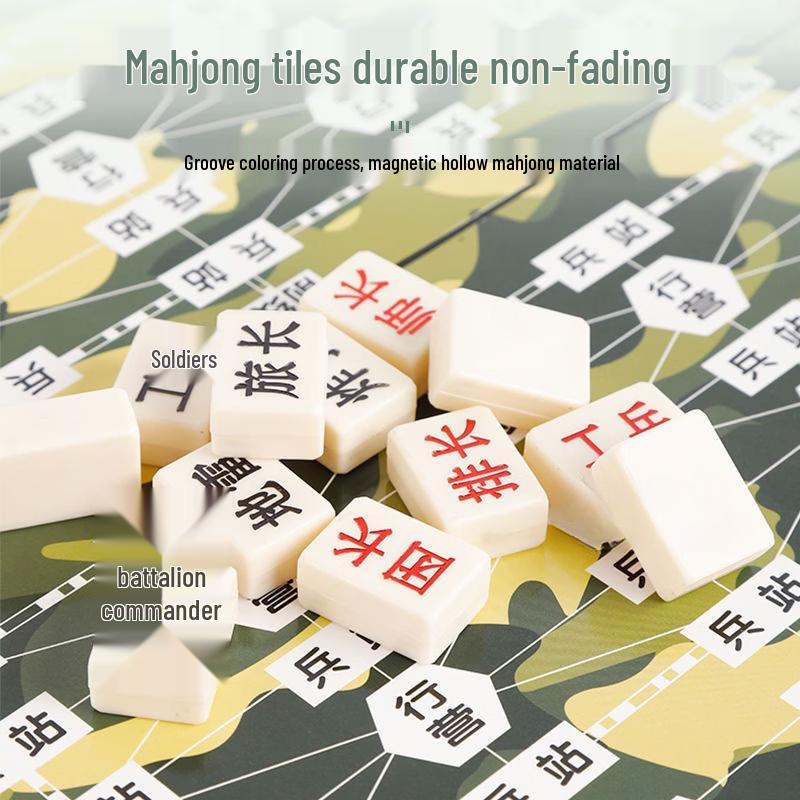 Magnetic Army Chess and Xiangqi 2-in-1 Set