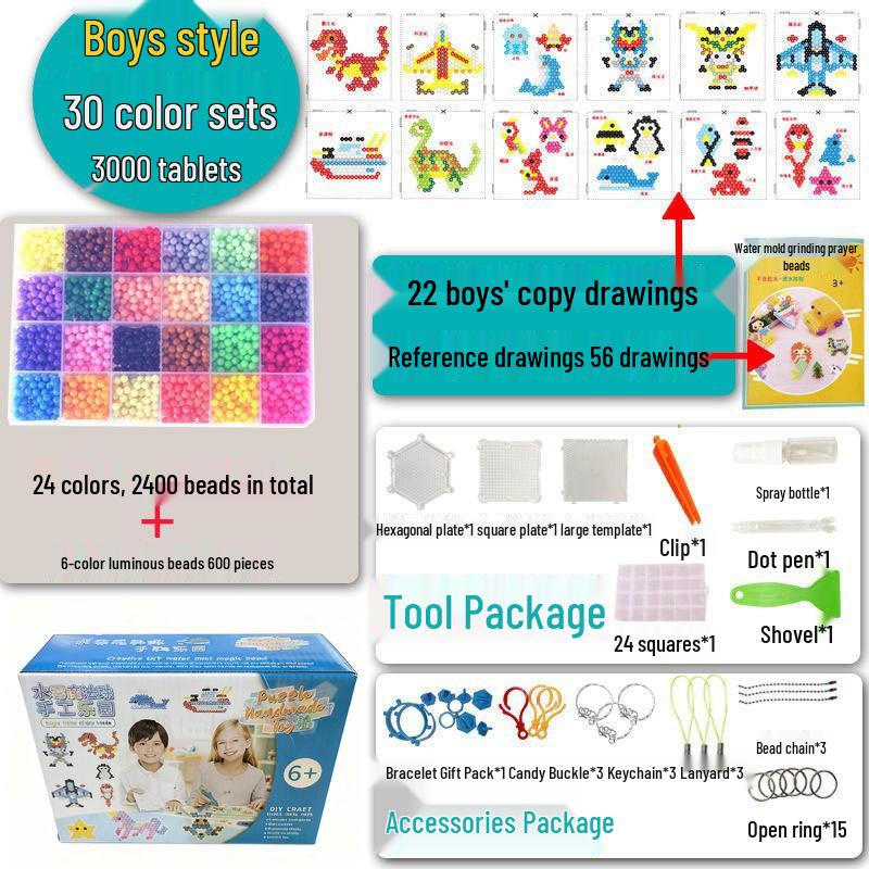 Luminous DIY Water Magic Beads Puzzle Set for Kids