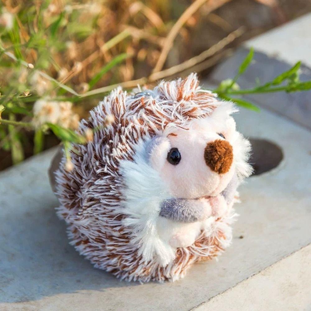 Cute Hedgehog Pattern Plush Key Chain Handbag Keyring Bag Pendant Keyring New Stuffed Keychain