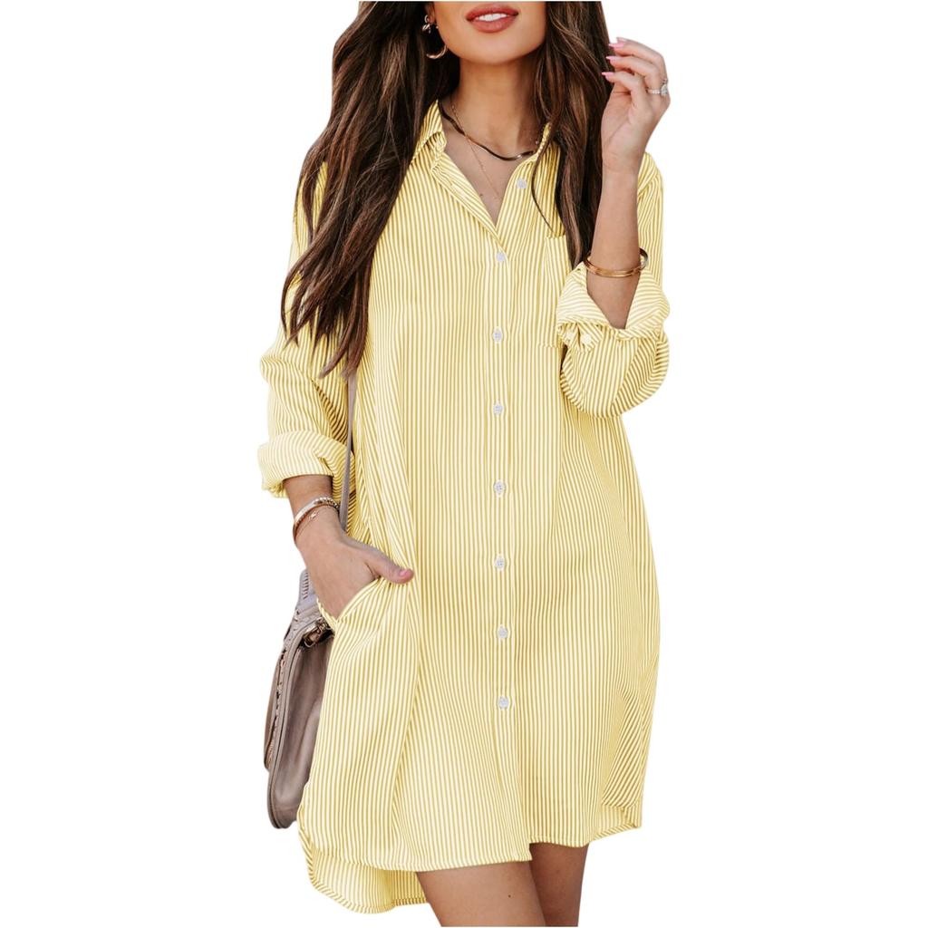 Women's Casual And Fashionable Striped Dress