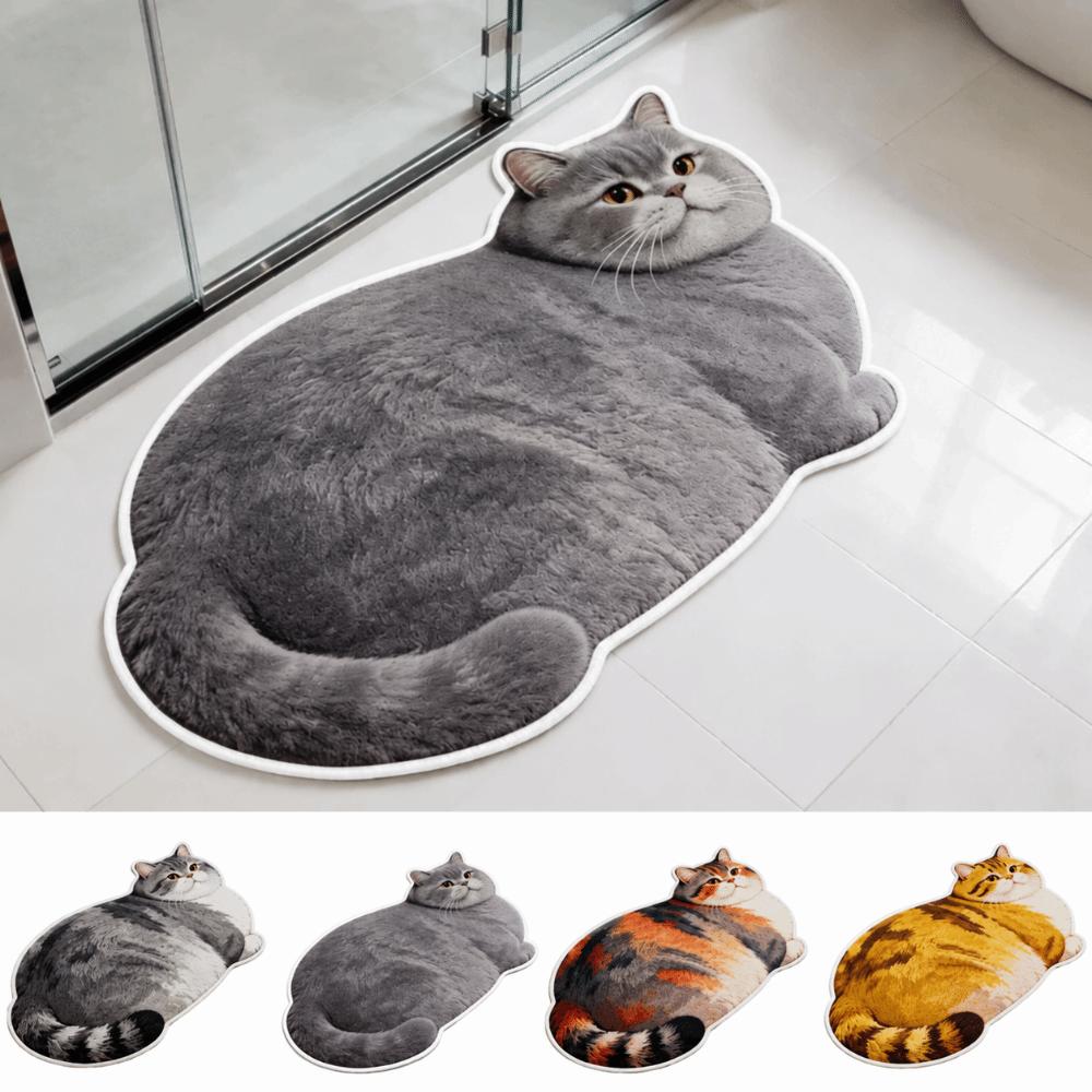 Ginger Cat Bathroom Carpet Russian Blue Floor Mat Entrance Carpet Living Room Tea Table Bedside
