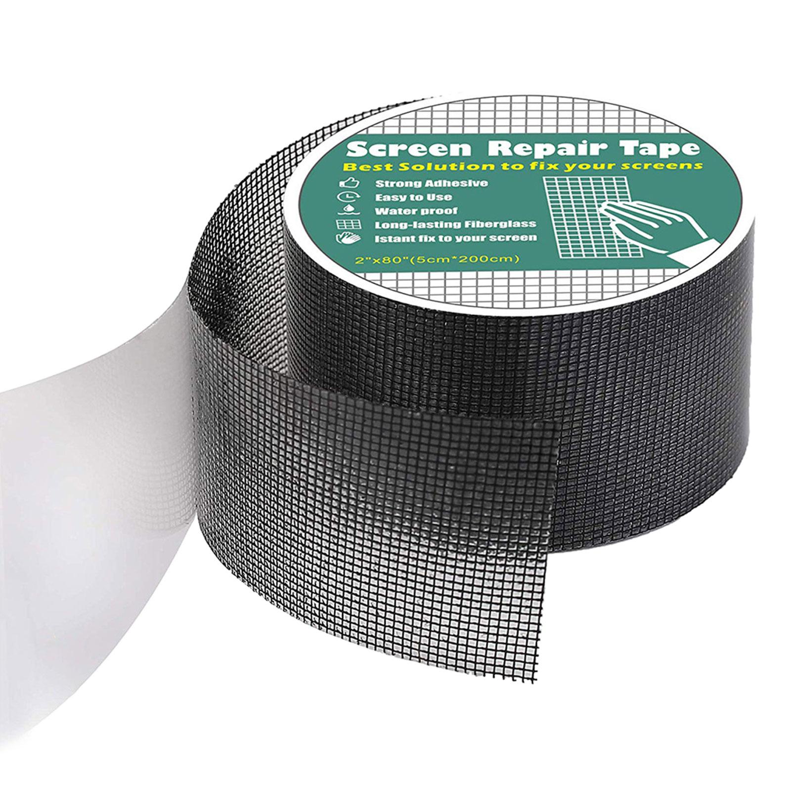 

Противомоскитная сетка из стекловолокна, самоклеящаяся заплатка для ремонта, легко наносится, наклейка для ремонта сетки от насекомых для дома чёрный