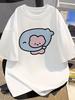 Harajuku Style Bear T-Shirt Kawaii Animal Graphic Tee Streetwear Casual Loose Fit Summer Top for Men Women Aesthetic Shirt