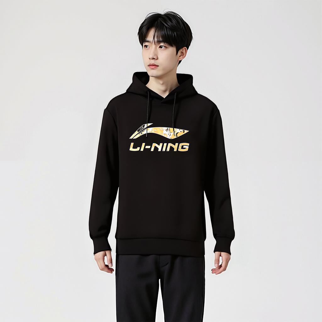 Li-Ning Round Neck Fashion Pullover Trendy Sports Lifestyle Comfortable Versatile Simple Vitality Sweatshirt Men Sweatshirt AWDVJ01-4