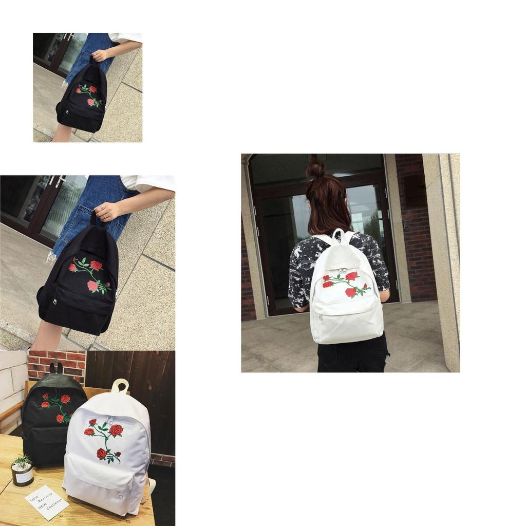 Stylish Women Ladies Canvas Shoulder School Bag With Spacious Main Compartment And Durable Design