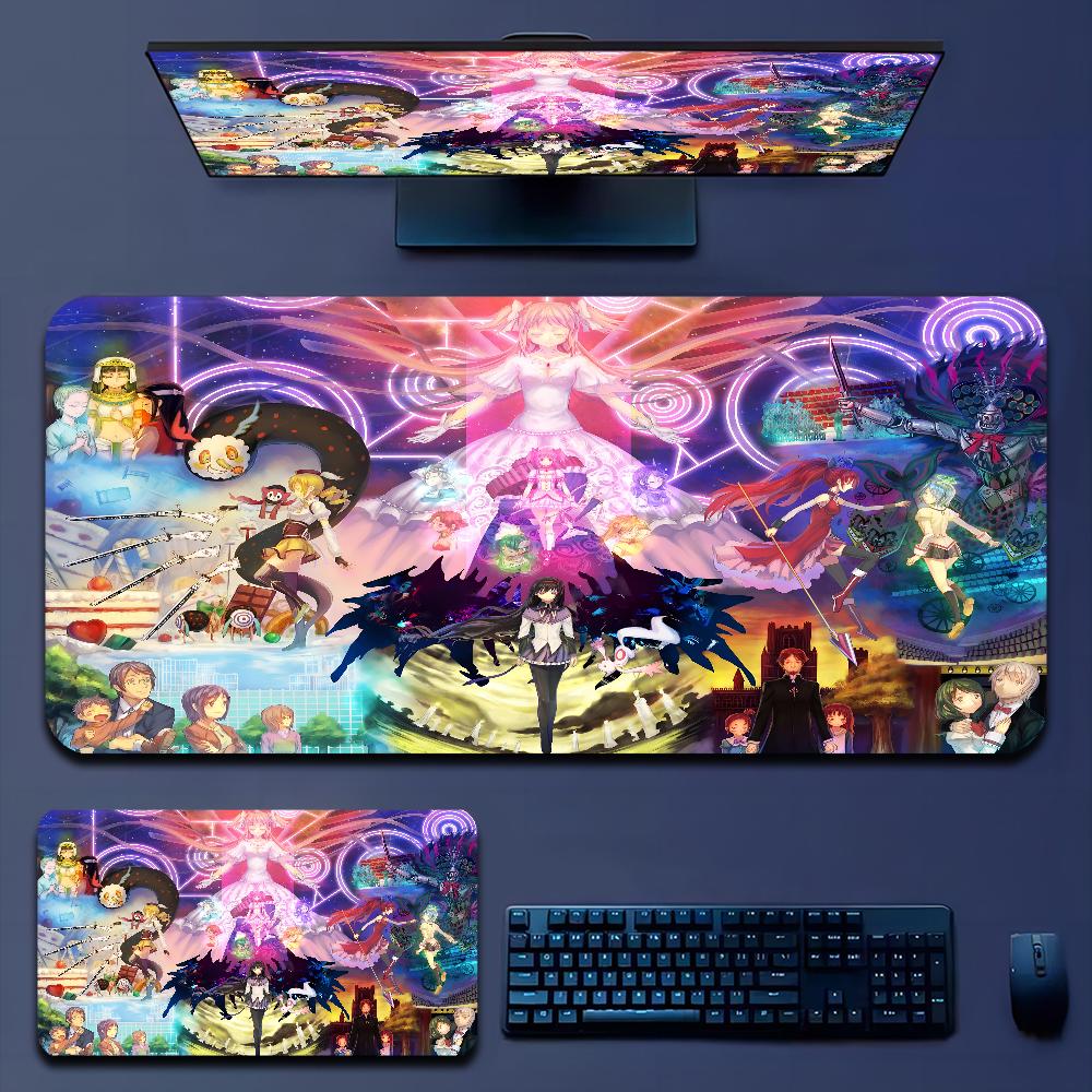 Cute Puella Magi Madoka Magica Mousepad Boy Pad Natural Rubber Gaming Desk Mat Size For Gameing World Of Tanks CS GO Zelda