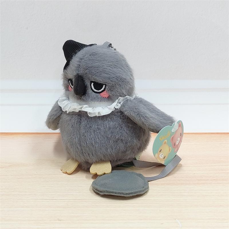 1 Piece Fluffy Pretty Parrot Pigeon Funny Toy Pendant Delicate Cute Mini Magnetic Station Shoulder Pet Bird Plush Toys For Kids
