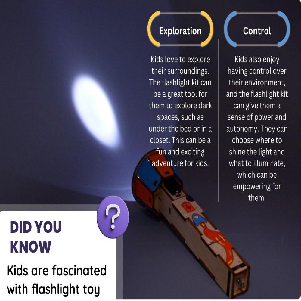 Hands-On Assembly DIY Flashlight Physics Science Hand-Assembled Flashlight  Kids Science