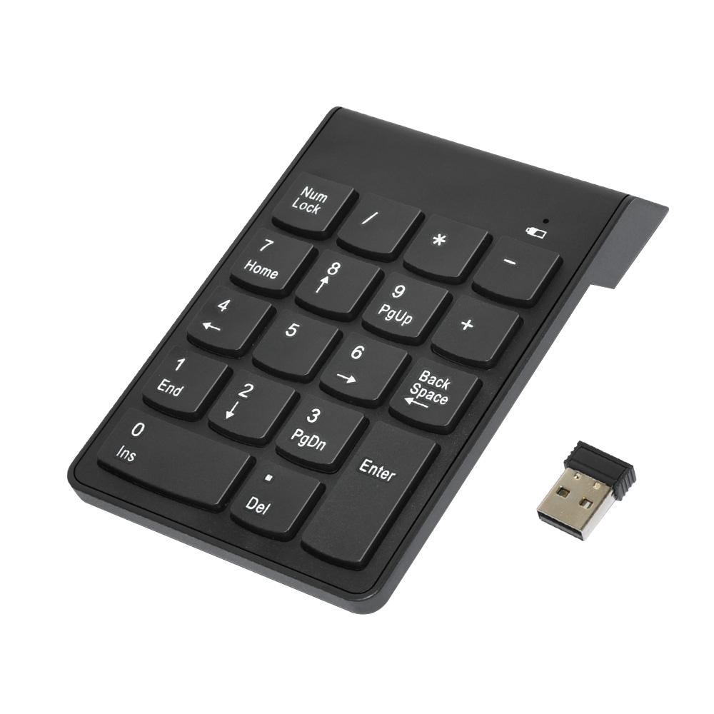 USB 2.4G Mini Number Keypad Digital Keyboard 18 Keys Wired Number Keypad for IMac/MacBook Air/Pro Laptop PC Notebook Desktop