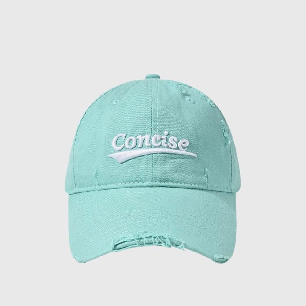 Cotton Holes Peaked Cap Embroidery Snapback Cap Solid Color Letter Baseball Hat  Teenagers