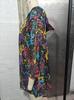 Russian Exclusive Mesh Print Seven-Sleeve Beach Cover-Up Shirt