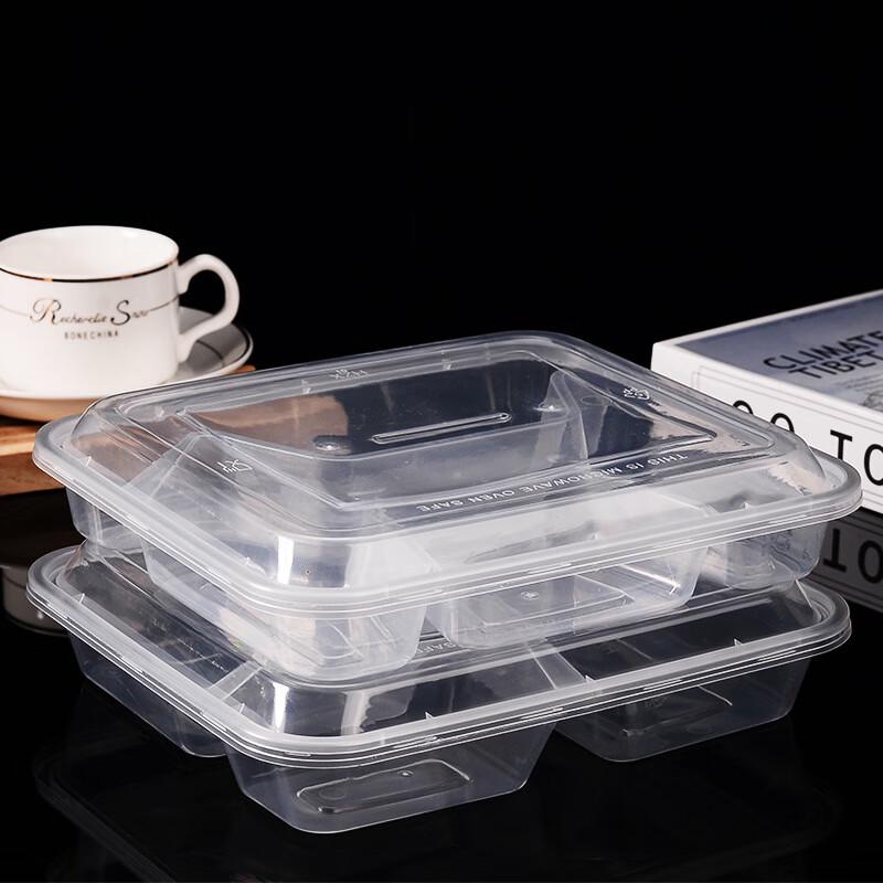Disposable Four-Compartment Lunch Box Set