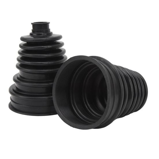 2Pcs CV Joint Dust Cover Set with 4 Stainless Steel Clamps 6 Cable Ties Silicone Waterproof Dustproof Axle Boot Repair Kit for Universal Car