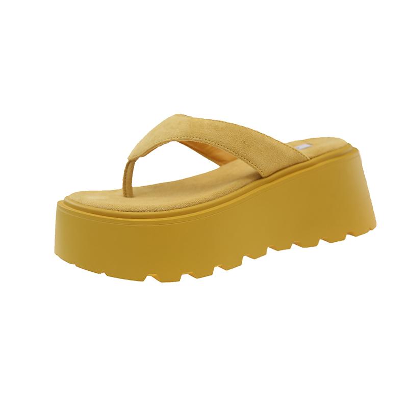 Fashion Summer Fashion Thick Bottom Clip Toe Women Slippers  Fashion Platform Flats Slides Female Shoes Zapatos De Mujer