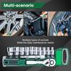 72 Tooth Ratchet Wrench Socket Set Auto Tools Set Motorcycle Car Repair Hand Tools Spanner Sleeves Head Auto Repairing Kit