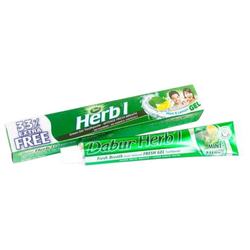 Herbal Intense Fresh Gel Toothpaste - Mint & Lemon Dabur HERB`l
