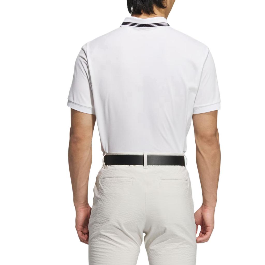 adidas SHORT SLEEVE RIBBED Polo Shirt Men's White JE7132