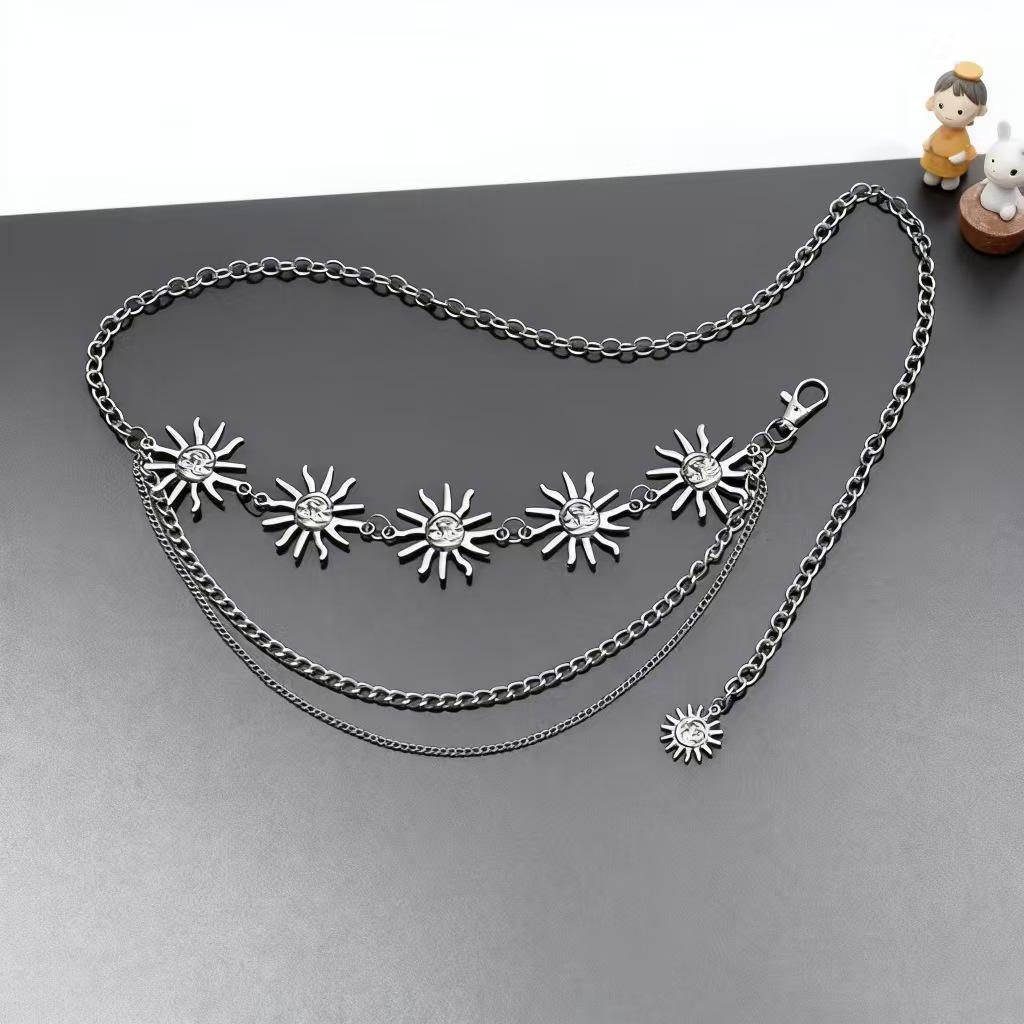 Cross Atmosphere Metal Pendant Waist Chain - Trendy Women's Fashion Accessory Body Chain