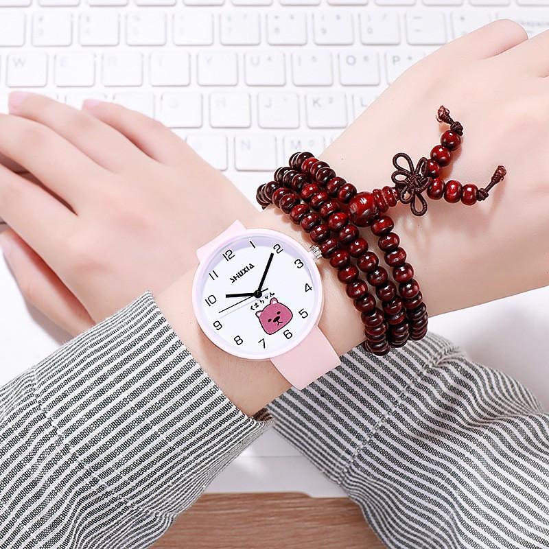 Silicone Jelly Candy Color Sen Series Niche Simple Design High Value Quartz Cute Color Couple Quartz Watch