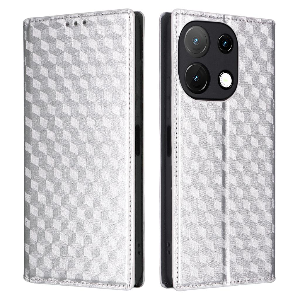 Skórzane etui na Umidigi Note 100A/Note 100 5G/Note 100 Portfel Wytłaczane romby Pokrowiec na telefon