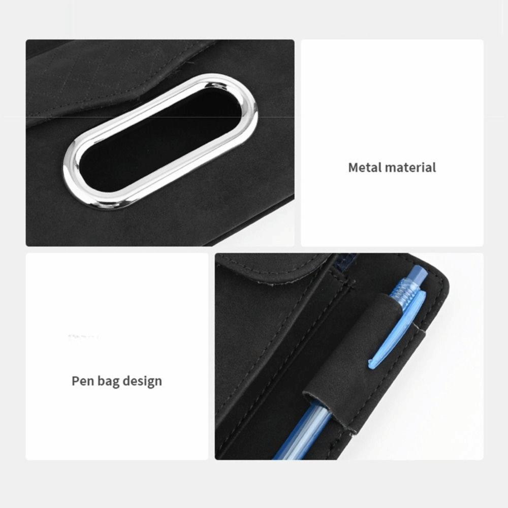 Multi-functional Car Tissue Box Hanging Car Glasses Clip Car Sun Visor Organizer Car Interior
