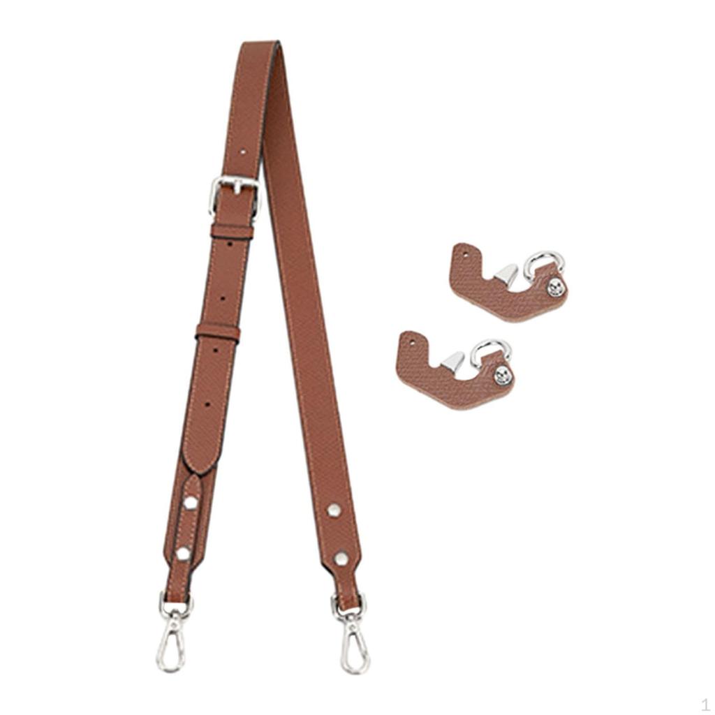 Adjustable Length Bag Strap for Crossbody Use, PU Leather
