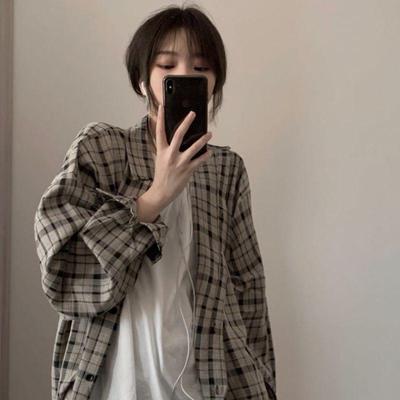 Harajuku Karo Casual Hemd: Retro, fauler koreanischer Stil, Hongkong-Stil, lockere Passform, Unisex-Jacke